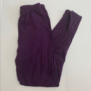 Agnes & Dora purple leggings. Small/medium